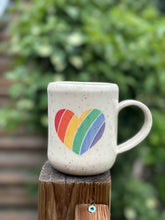 Load image into Gallery viewer, Heart - Speckled Rainbow Mug
