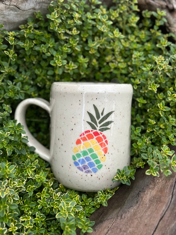 Pineapple - Speckled Rainbow Mug