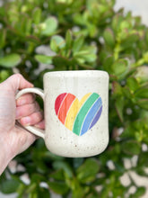 Load image into Gallery viewer, Heart - Speckled Rainbow Mug
