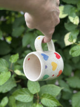 Load image into Gallery viewer, Little Hearts -Speckled Rainbow Mug
